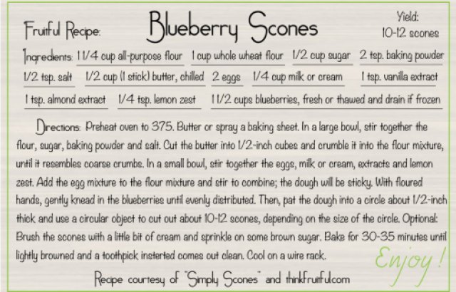 Blueberry-scones