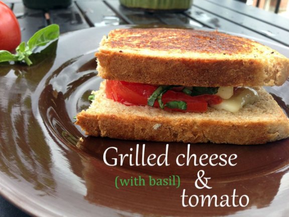 grilled cheese and tomato