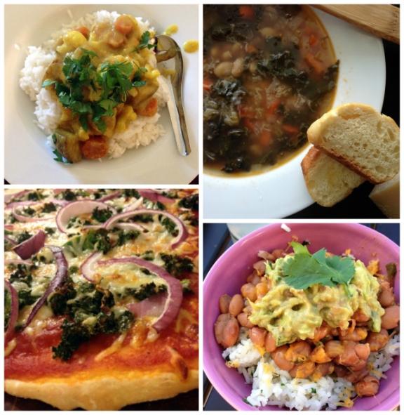 veg meals collage